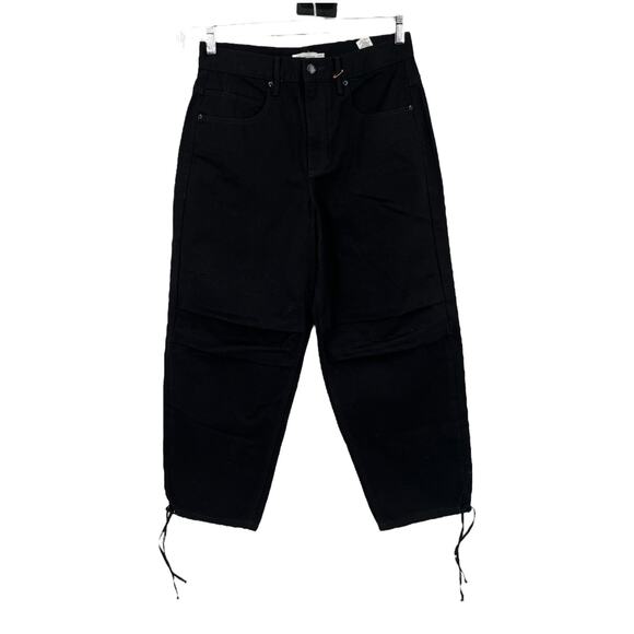 Good American pants Uniform relaxed high rise black size 4/27 - Picture 2 of 7